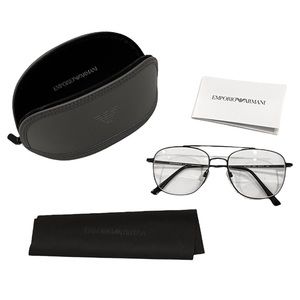 Emporio Armani Mens Aviator Style Eyeglasses